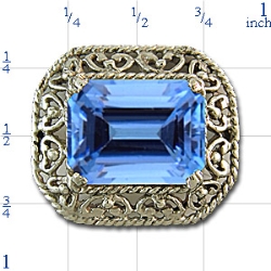 rk723 Blue Topaz Bracelet Slide 